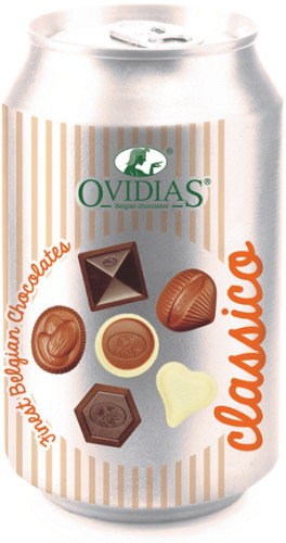 Belgická čokoláda v plechovkách
