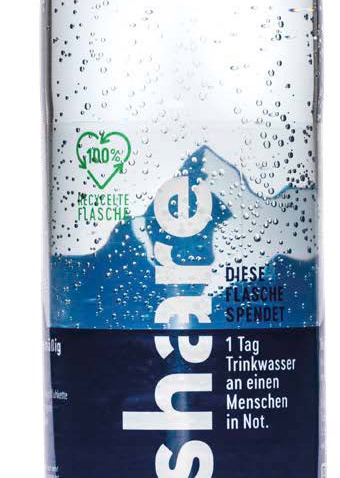 Voda Share nově v PET lahvi ze 100% recyklátu