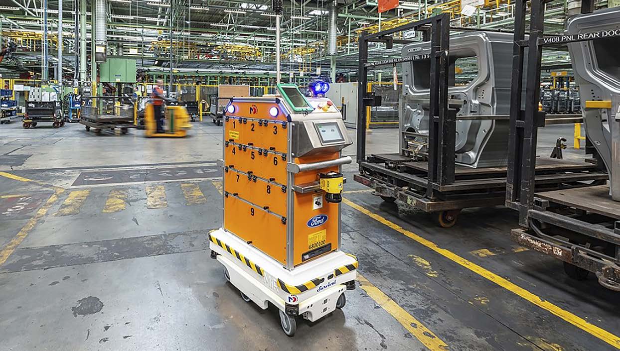 Roboty pomáhají ve FORD Motor optimalizovat logistiku