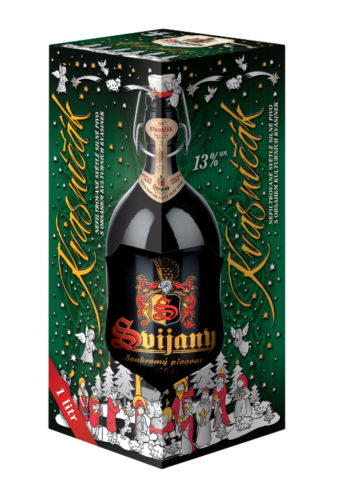 Svijanské pivo s vánočními motivy